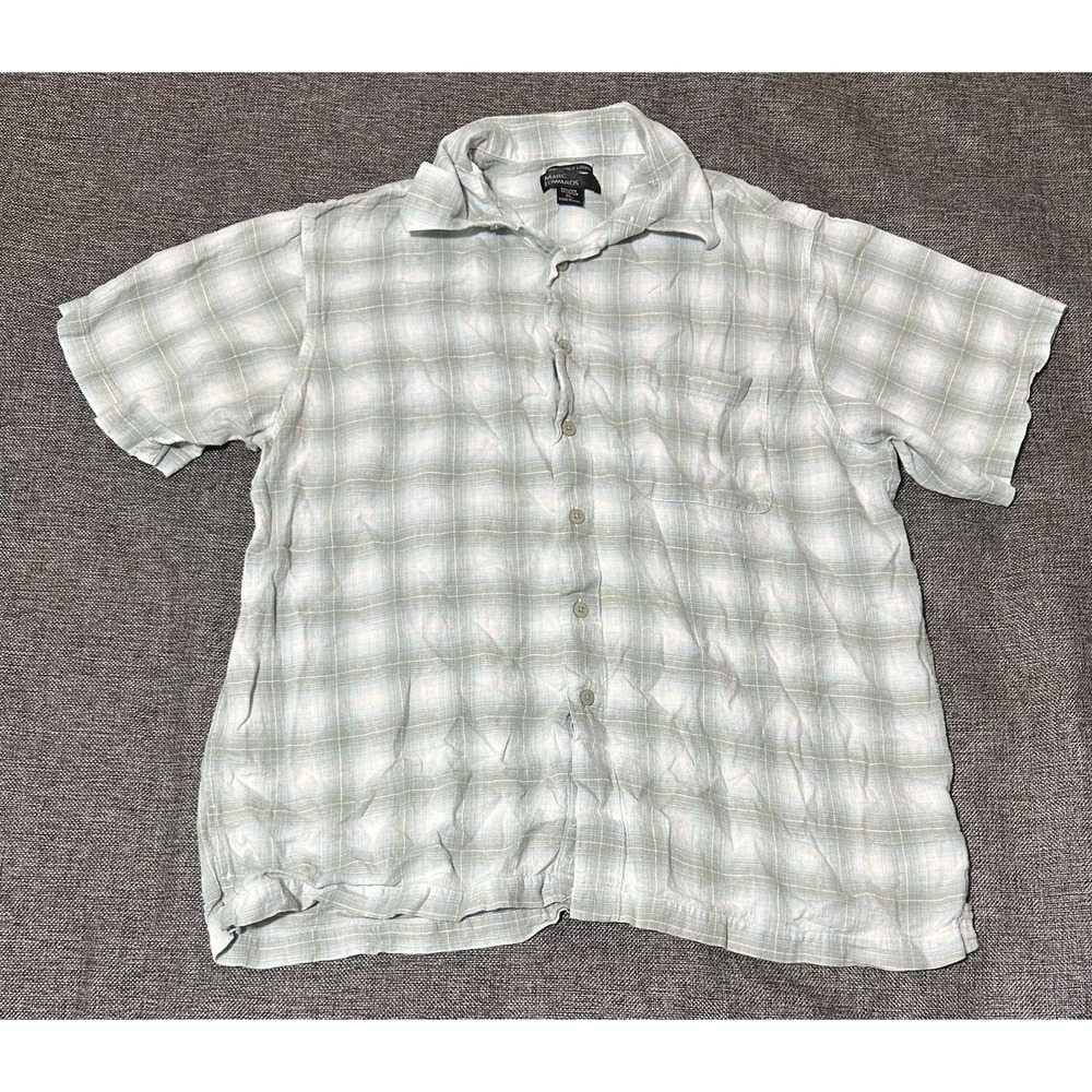 Marc‎ Edwards Men's XL Plaid Short Sleeve Shirt